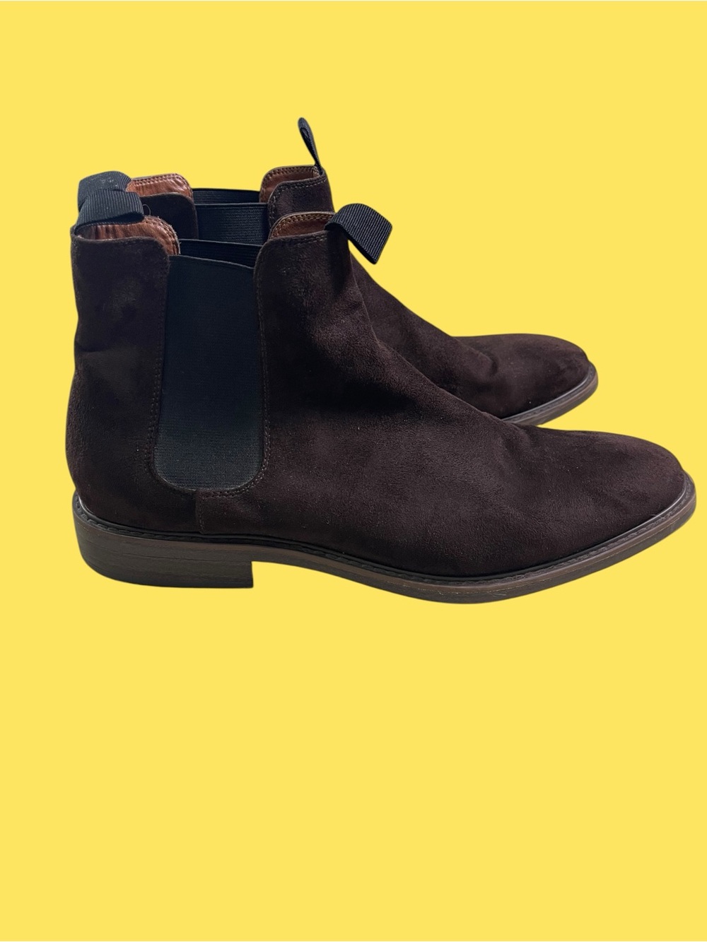 H&M Dark Brown Suede Chukka Chelsea Boots 10.5